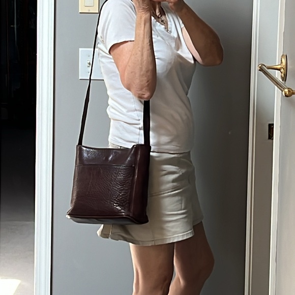 Coach Sonoma Brown Pebbled Leather Vintage Y2K Shoulderbag Handbag Distressed - Picture 3 of 14